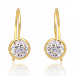 Kolczyki złote na biglu z...