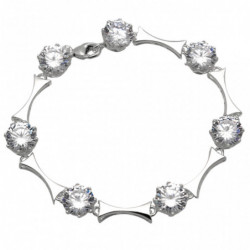 Bransoletka srebrna 19cm z...