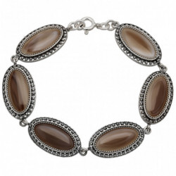 Bransoletka srebrna 19cm z...