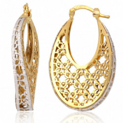 Kolczyki złote duże ażurowe...