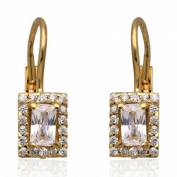 Kolczyki złote z cyrkoniami...