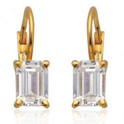Kolczyki złote z cyrkoniami...