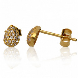 Kolczyki złote z cyrkoniami...