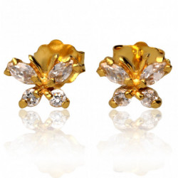 Kolczyki złote z cyrkoniami...