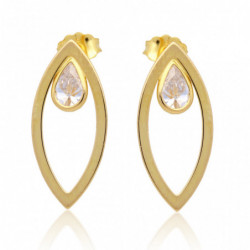 Kolczyki złote z cyrkoniami...