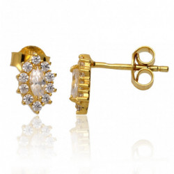 Kolczyki złote z cyrkoniami...