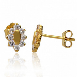 Kolczyki złote z cyrkoniami...