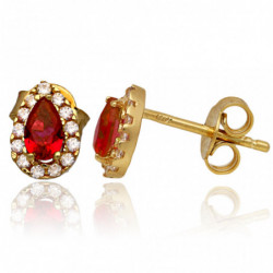 Kolczyki złote z cyrkoniami...