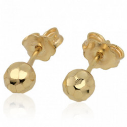 Kolczyki złote kule złoto...