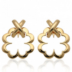 Kolczyki złote koniczynki...