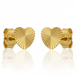 Kolczyki złote serca...