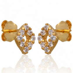 Kolczyki złote z cyrkoniami...