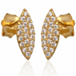 Kolczyki złote z cyrkoniami...