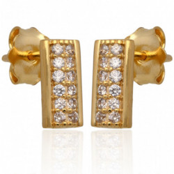 Kolczyki złote z cyrkoniami...