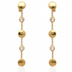 Kolczyki złote z cyrkoniami...