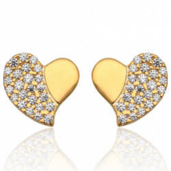 Kolczyki złote serduszka z...