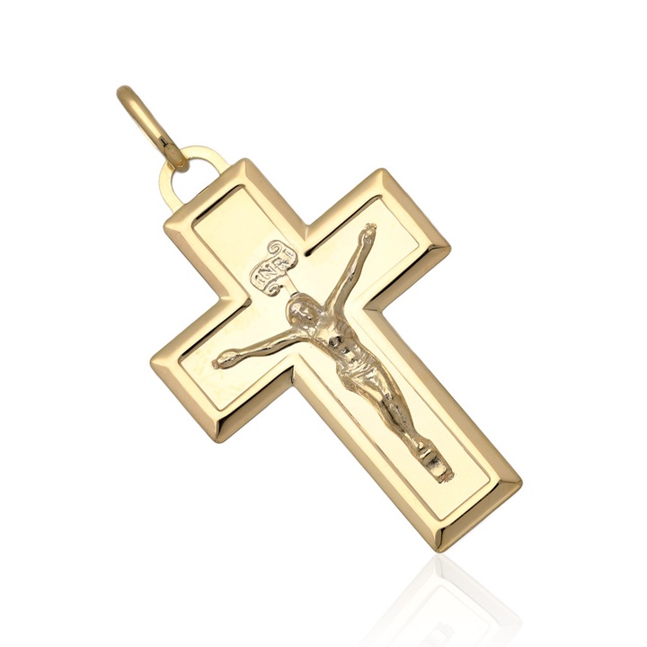 Krzyżyk złoty z wizerunkiem Chrystusa pr.585