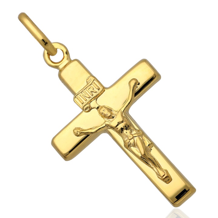 Krzyżyk złoty z wizerunkiem Chrystusa pr.585