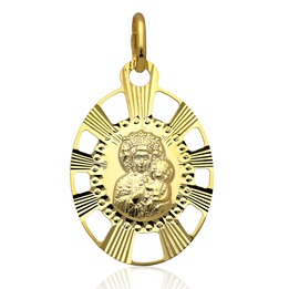 Medalik złoty M.B.Częstochowska złoto pr.585