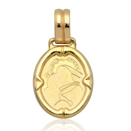 Medalik złoty Madonna z dzieciątkiem pr.585