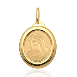 Medalik złoty Madonna złoto pr.585