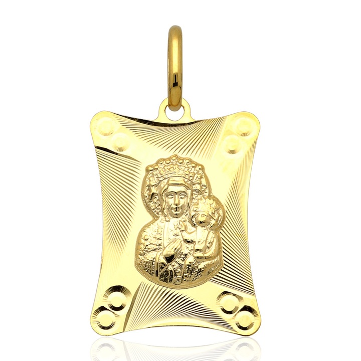 Medalik złoty M.B.Częstochowska złoto pr.585