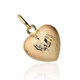 Medalik złoty M.B.Bolesna serce złoto pr.585
