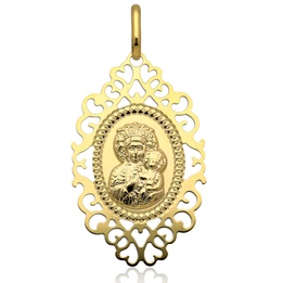 Medalik złoty M.B.Częstochowska złoto pr.585