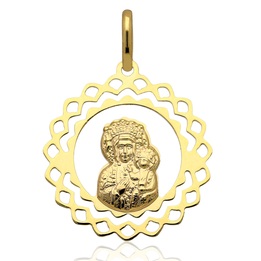 Medalik złoty M.B.Częstochowska złoto pr.585