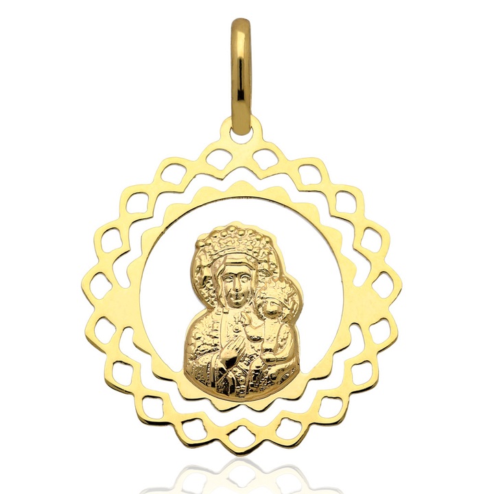 Medalik złoty M.B.Częstochowska złoto pr.585