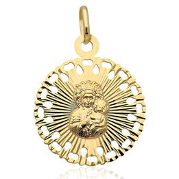 Medalik złoty M.B.Częstochowska złoto pr.585
