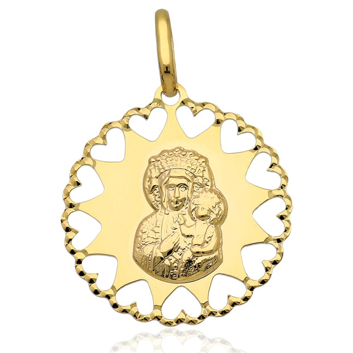 Medalik złoty M.B.Częstochowska złoto pr.585