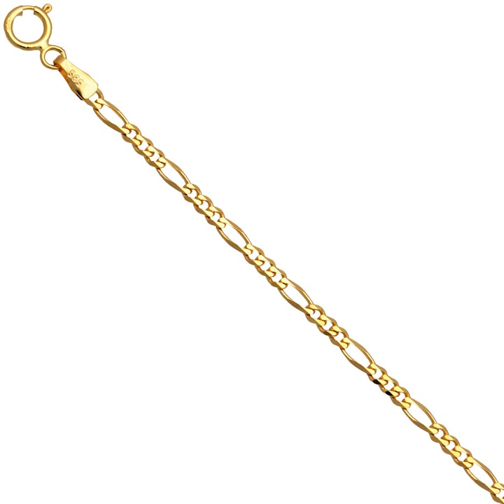 Łańcuszek złoty figaro 60cm złoto pr.585