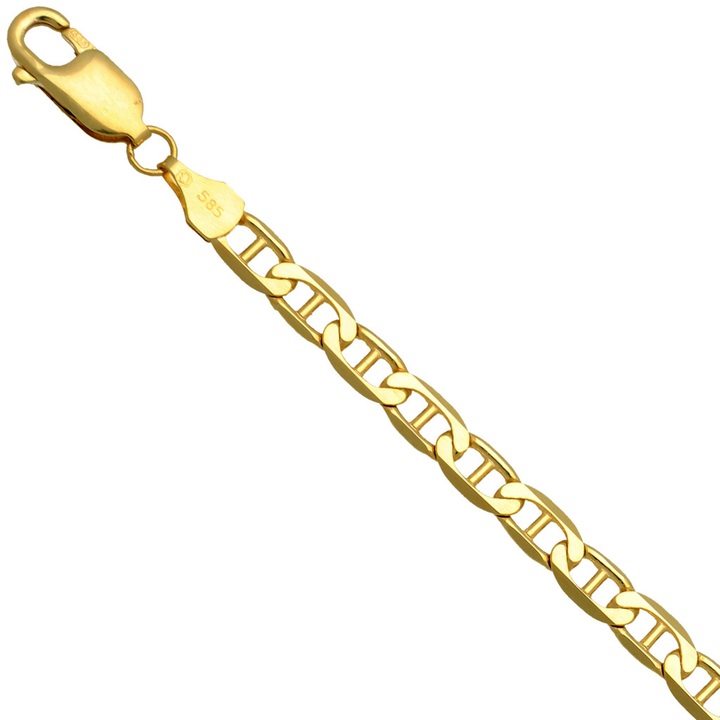 Łańcuszek złoty żyletka 55cm 4.5mm złoto pr.585