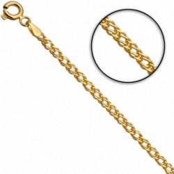 Łańcuszek złoty rombo 50cm...