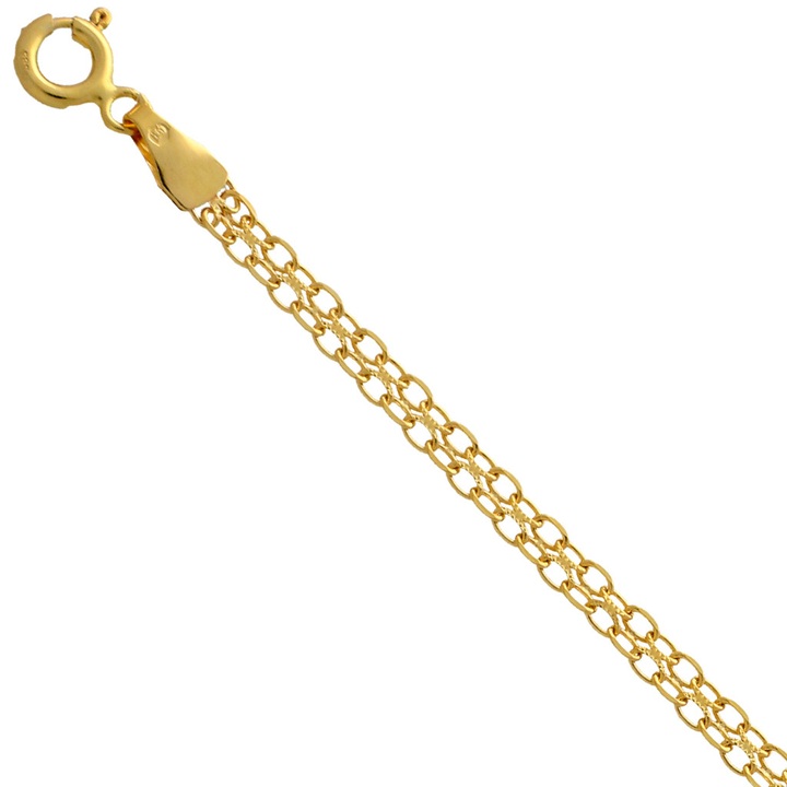 Łańcuszek złoty bismark 45cm 3mm złoto pr.585