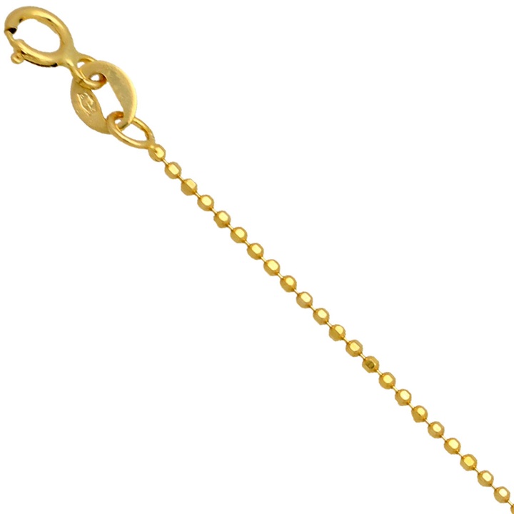 Łańcuszek złoty kulki 40cm 1.2mm złoto pr.585