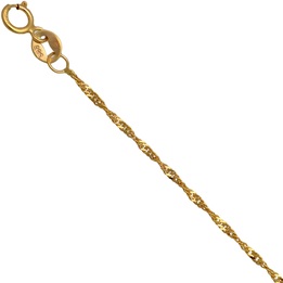Łańcuszek złoty singapur 40cm 1.5mm złoto pr.585