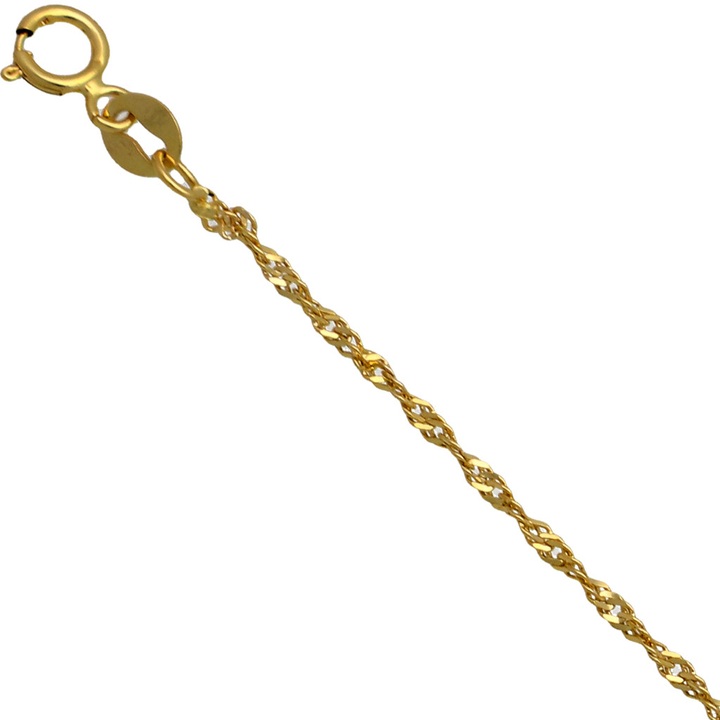Łańcuszek złoty singapur 55cm 1.8mm złoto pr.585