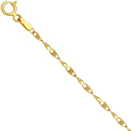 Łańcuszek złoty żyletka 40cm 1.9mm złoto pr.585