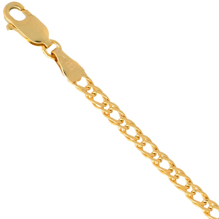 Łańcuszek złoty rombo 45cm 3mm złoto pr.585