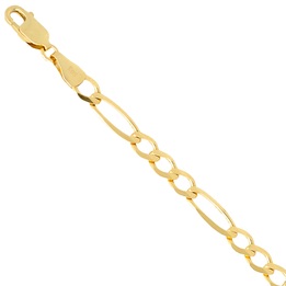 Łańcuszek złoty figaro 50cm 4.5mm złoto pr.585