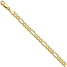 Łańcuszek złoty figaro 55cm 4.7mm złoto pr.585
