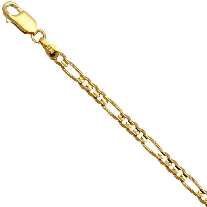 Łańcuszek złoty figaro 50cm 3mm złoto pr.585