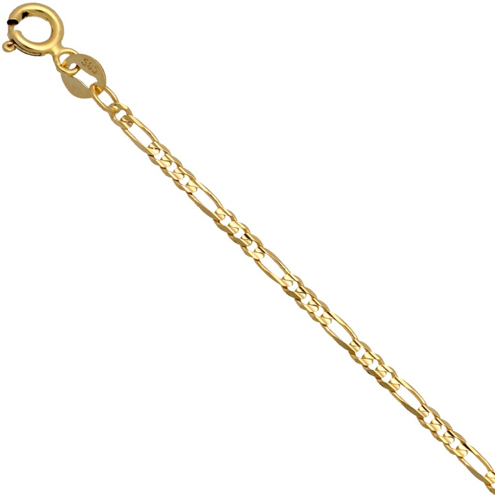 Łańcuszek złoty figaro 45cm 2.3mm złoto pr.585