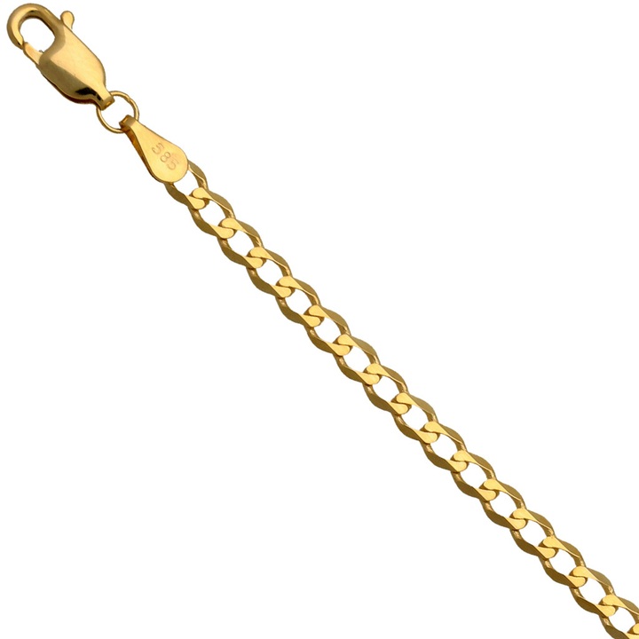 Łańcuszek złoty pancerka 55cm 3mm złoto pr.585