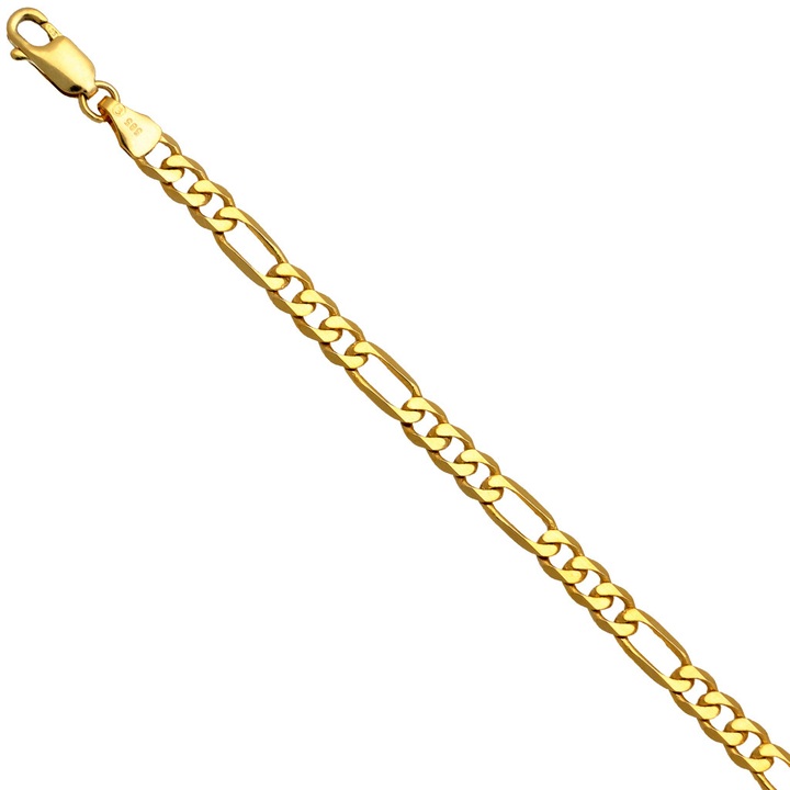 Łańcuszek złoty figaro 60cm 4.7mm złoto pr.585