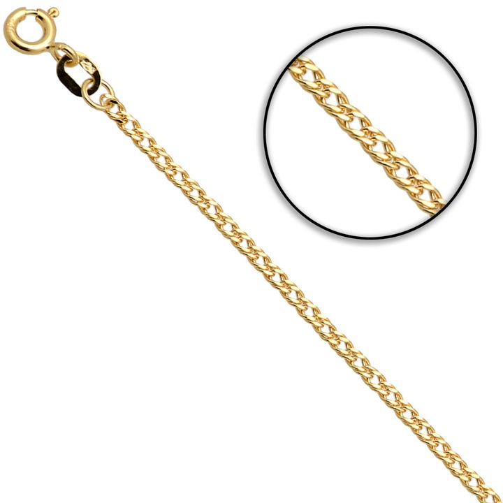 Łańcuszek złoty rombo 45cm 1.9mm złoto pr.585