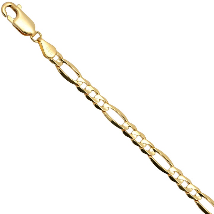 Łańcuszek złoty figaro 55cm 4.3mm złoto pr.585