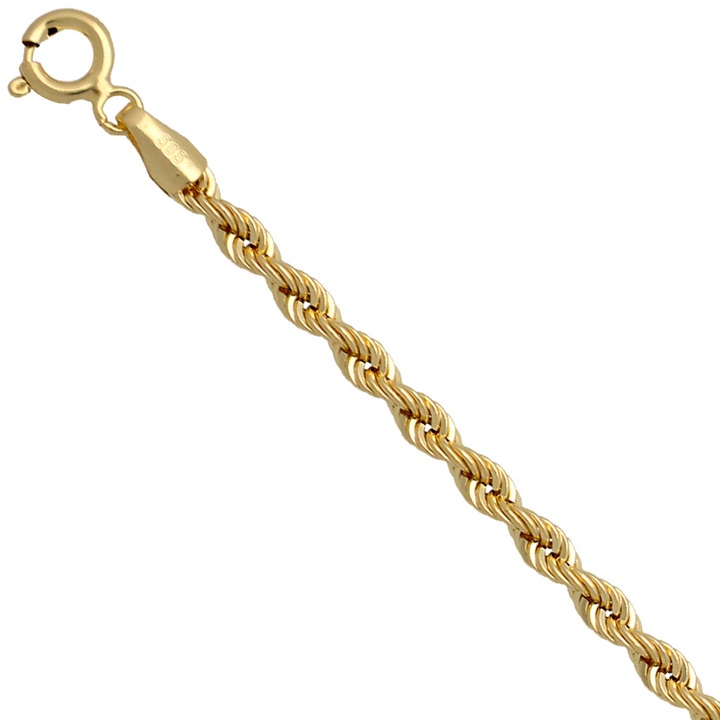Łańcuszek złoty kordel 50cm 3.2mm złoto pr.585